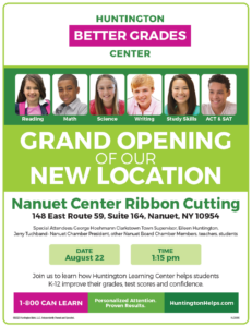 Huntington Learning Center in Nanuet - Grand opening ribbon cutting